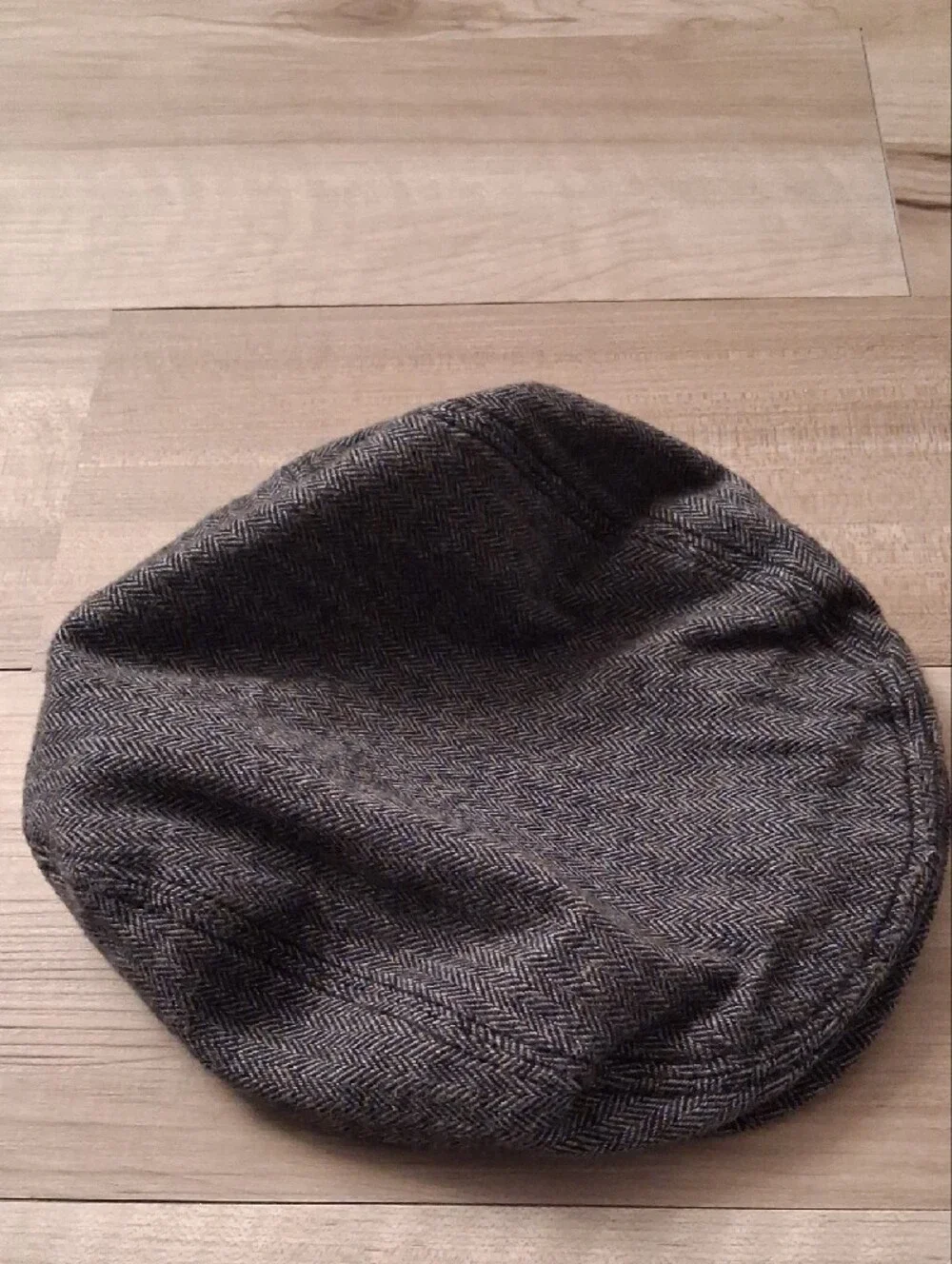 Gymboree Classic Holiday Gray Herringbone Cap Vintage Size Boys 5-7 (M)